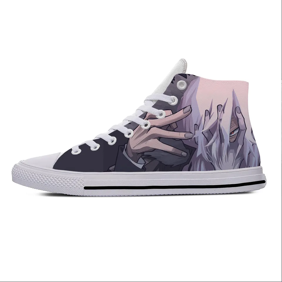 Horúce japonské anime moje hrdinské akademickéia shigaraki Tomura Príležitostné topánky Men ženy najnovšie tenisky High Top letné klasické topánky