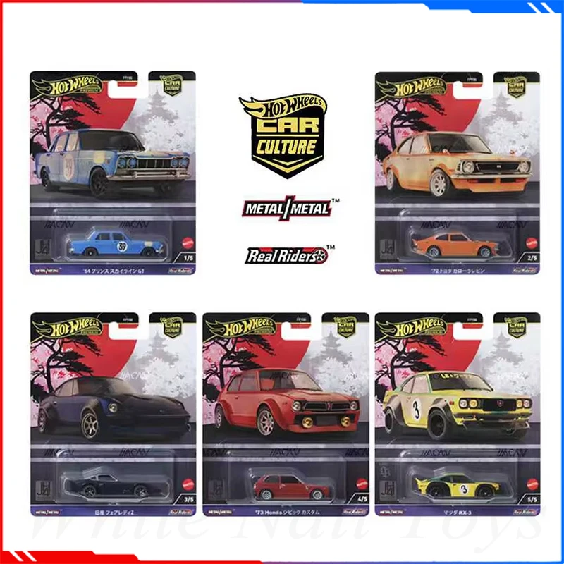 Horúce kolesá automobilová kultúra séria automobilu Japan History Model automobilu 1/64 zliatiny Civic Mazdarx3 Corolla Nissan Z Cars Model Birthday Darček