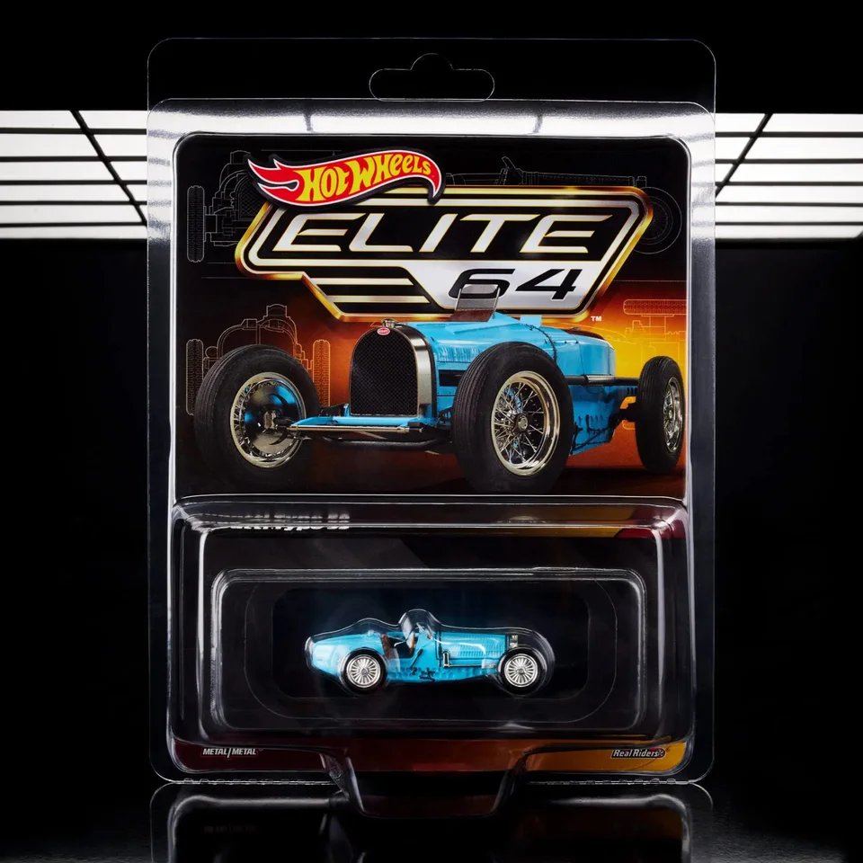 Horúce kolesá autá Elite Bugatti 59 1/64 kovové hračky s diežkou