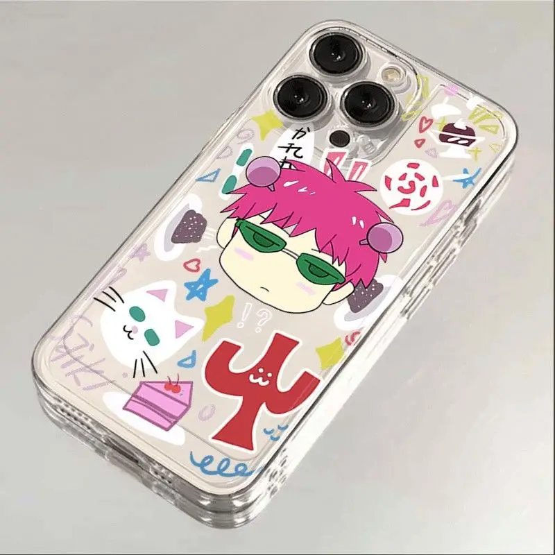 Horúce komiksy Saiki Kusuo Cute Kitty Boy Puzdro pre Infinix Hot 50 40 30 30 12 12i 11 1010I 10S 9 8 Play NFC 4G 5G TPU Case