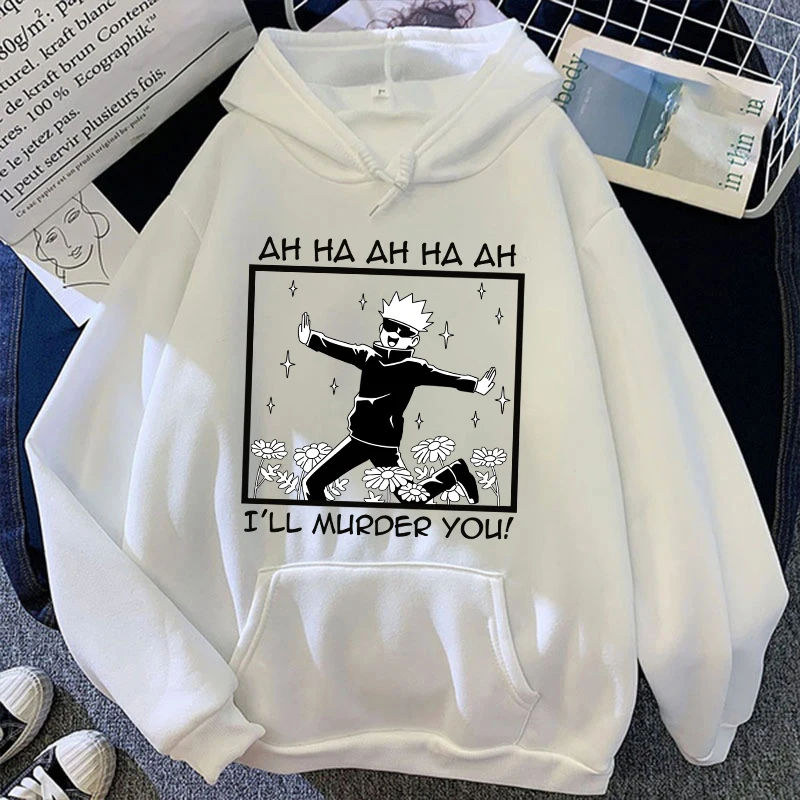Horúce nové anime satoru graphic tink mikina pre mužov Ženy anime príležitostné topy personalizované cool módna mikina