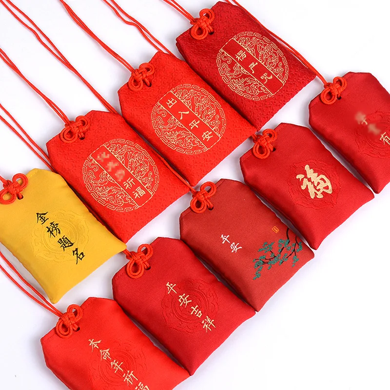 Horúce Omamori Modlite sa bohatstvo Zdravie Bezpečné láska Láska Transparentné bohatstvo taška strážca talisman prívesok Keychain Telefón Charm pár darček