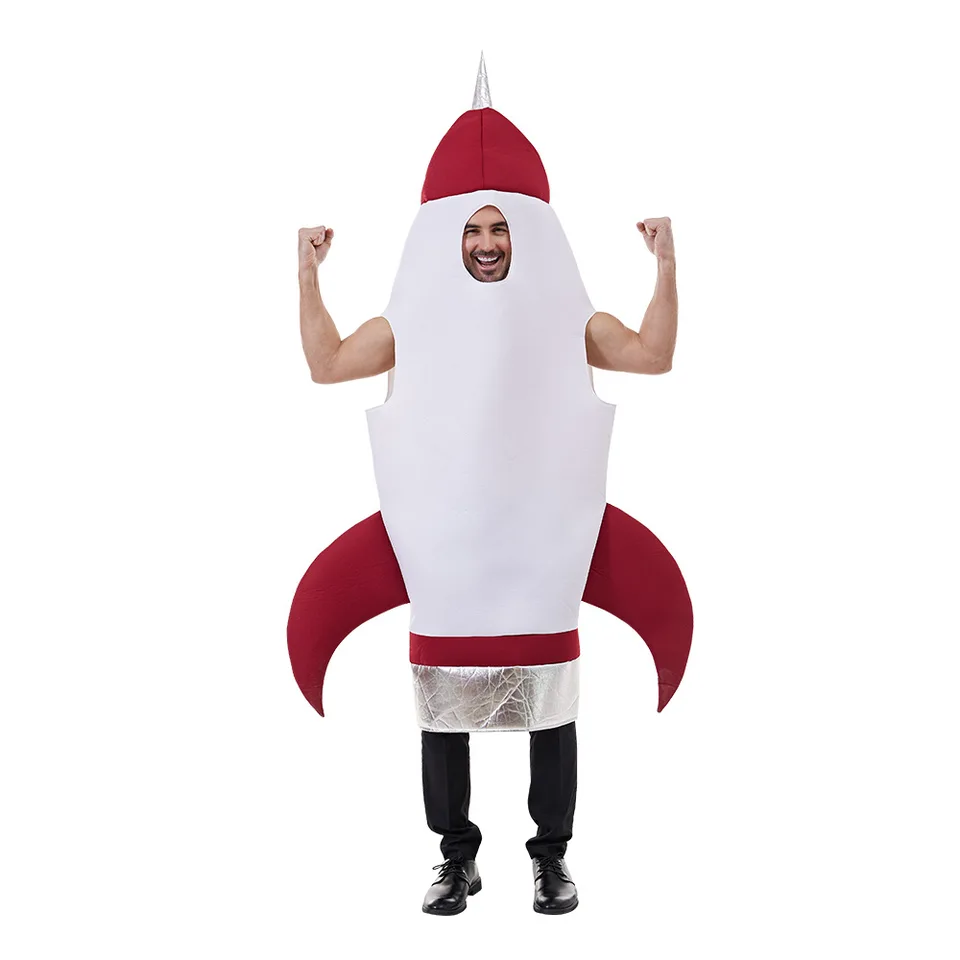Horúce predaja novej raketovej kombinézy, vesmírny oblek pre dospelých, Coswear, Halloween Party Performance Suit