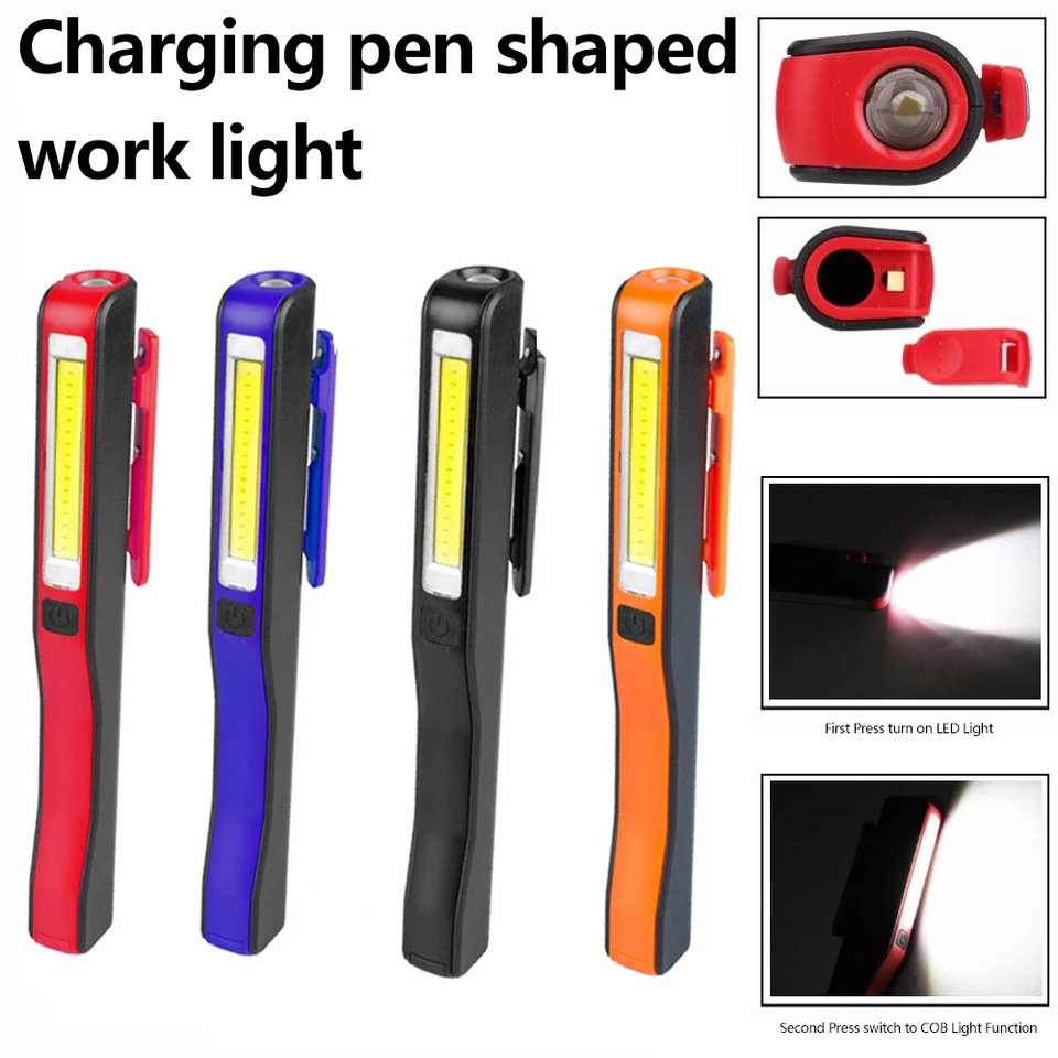 Horúce predávajúce mini pera COB LED baterka Multifunkcia LED svetlo LED svetlo Magnetická pracovná inšpekcia Lampa Light Light Light 2-režim AAA