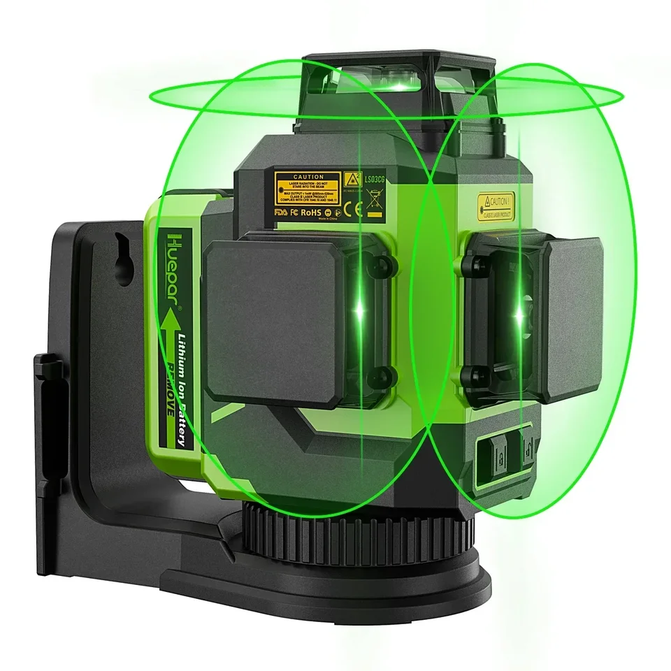 Horúce predávanie Huepar Self-Taveling Laser LS03CG 3D Green Line Laser úrovne