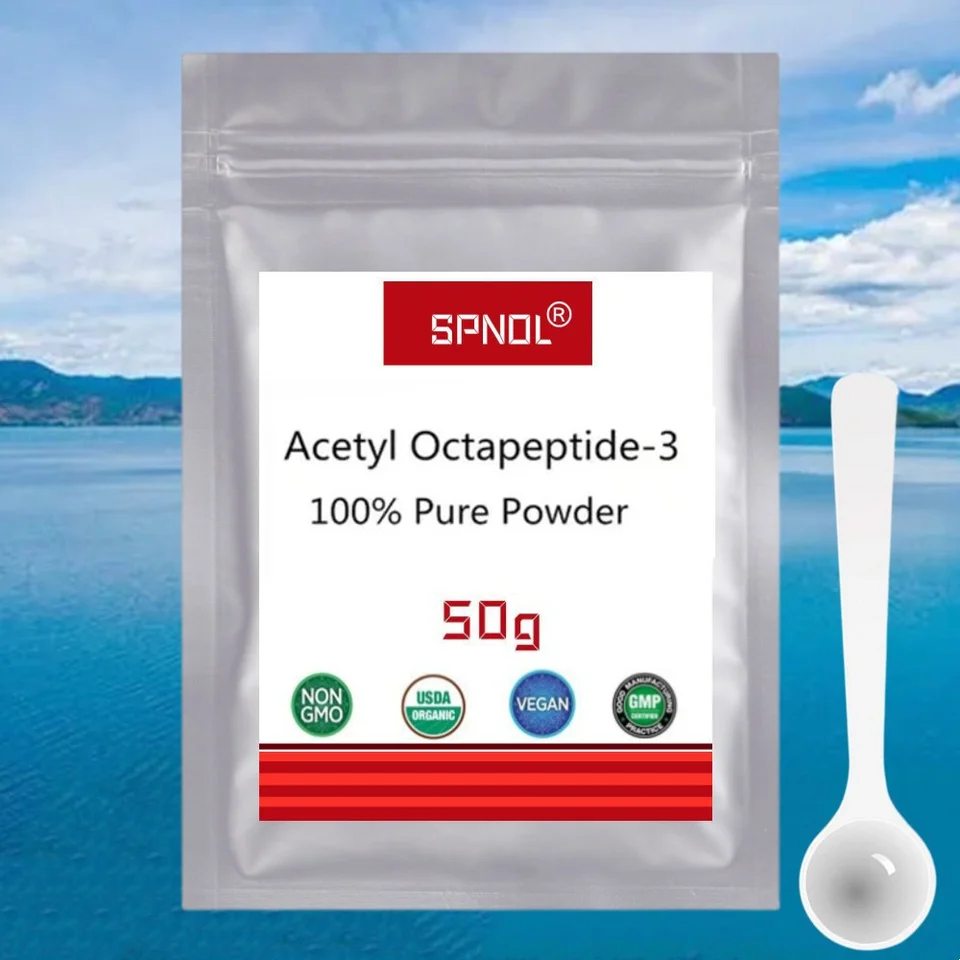 Horúce predávané acetyl oktapeptid-3 prášok pre kozmetický materiál proti starnutiu pokožky