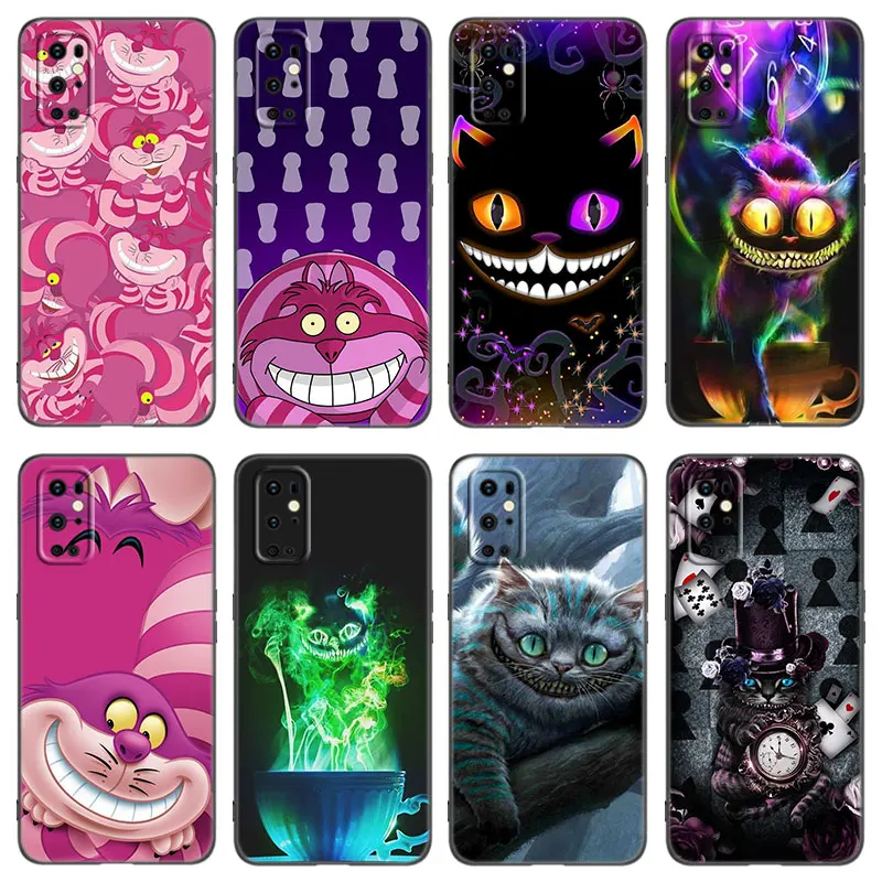Horúce puzdro Cheshire Cat Telefón pre OnePlus 9 10 Ace 2V Pro 9RT 10T 10R 11R NORD CE 2 3 LITE N10 N20 N30 5G Čierny silikónový kryt