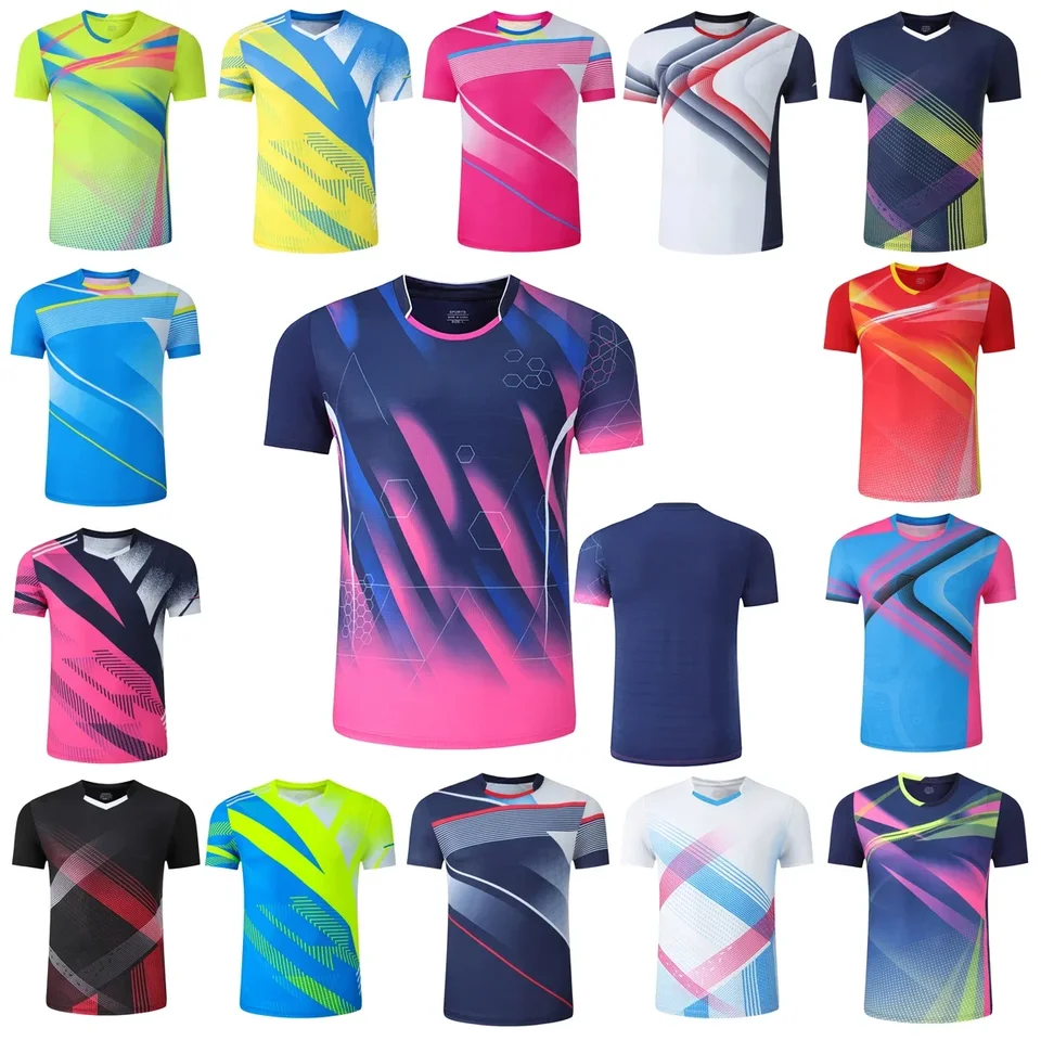 Horúce tenisové košele Men Men ženy Detské badmintonové tričká pre chlapcov stolné tenisové top košele dievčatá ping pong dresy grym športové uniformy