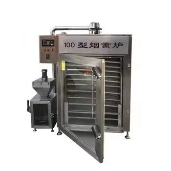 Horúci predaj 250 kg/čas 304 Nerezová oceľ za hot dog fajčiara rúry Elektrické mäso Dym Fish Rym Plynový dymový komora na klobásu