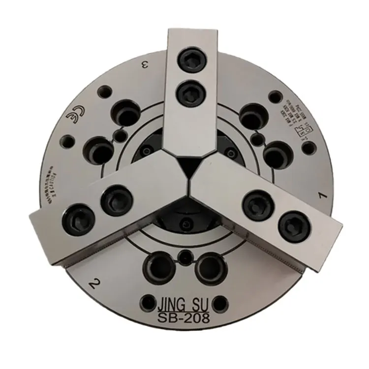 Horúci predaj 5 palcov SB205 Dutiny Tri čeľusť Hydraulická energia Chuck Oil Tlak CNC Lathe Chuck