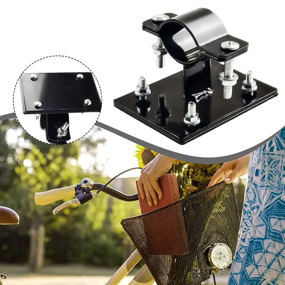 Horúci predaj bicykla Hot Sale Bike Basket Fixing Upevňovacia držiak pre kolobežky Kovové držiaky kovových držiakov predné upevnenie cyklistického prístupu