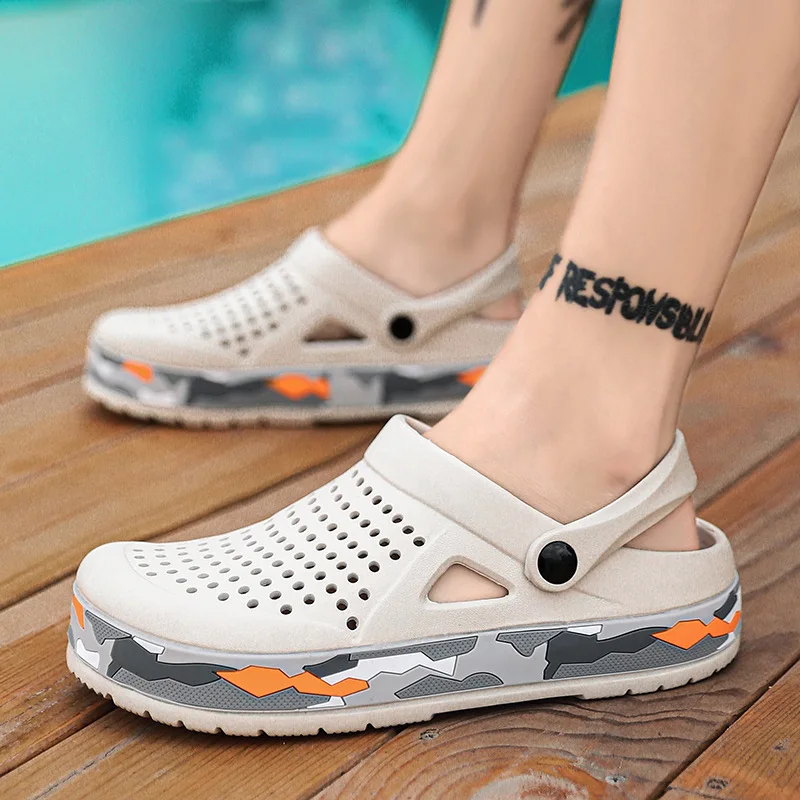 Horúci predaj Brand Men Sandále Summer Eva Soft Sole Pohodlné sandále Unisex farebné vychádzkové plážové topánky pre mužov žabky