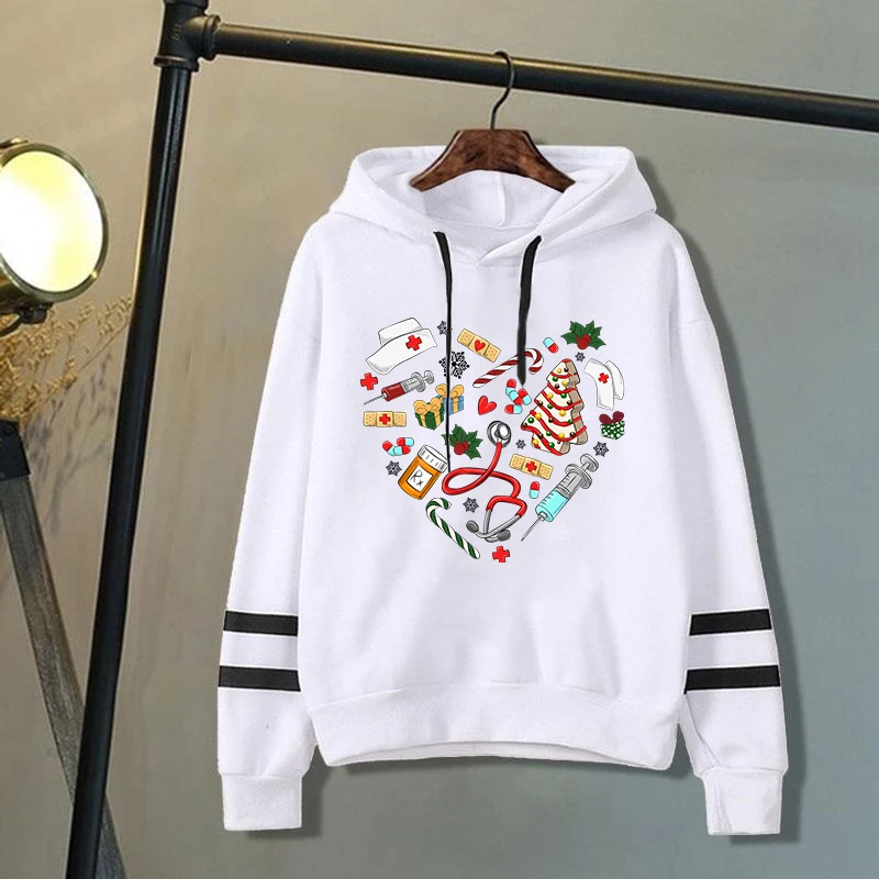 Horúci predaj jesenná a zimná móda s dlhým rukávom Sweár vianočná sestra Láska Outdoor Sports Hoodie Tlač príležitostných voľných kapucní