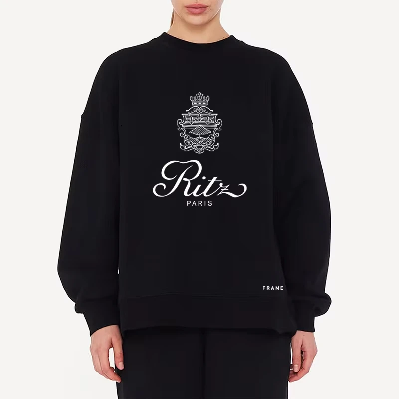 Horúci predaj jesenná zima Nový okrúhly krk Chic Letter Design Design Loose Men Dámske ženy s dlhým rukávom Pulóver Cotton Hoodie
