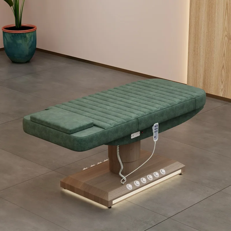 Horúci predaj luxusný kozmetický salón Elektrické kozmetické kúpeľné posteľ 3 Motor Zlato z nehrdzavejúcej ocele základňa tetovanie masáž