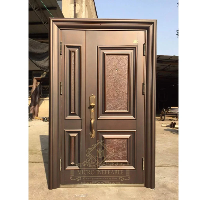Horúci predaj vysokej bezpečnostnej úrovne predné dvere brána Dizajn z nehrdzavejúcej ocele Round Finger Dvere Ruck Rukoväte so systémom Lock Lock System