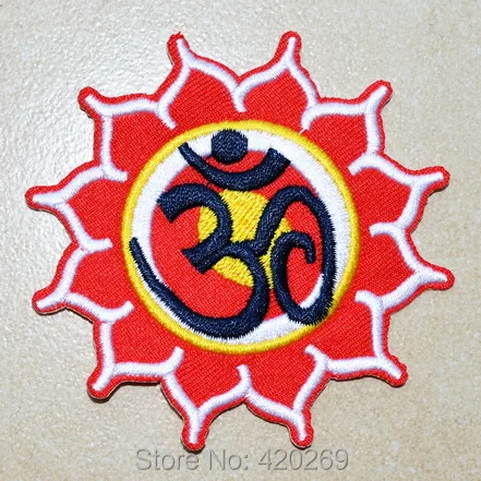 Horúci predaj! ~ Hindu Aum om Infinity Hindi Yoga Peace Trance Iron na škvrna