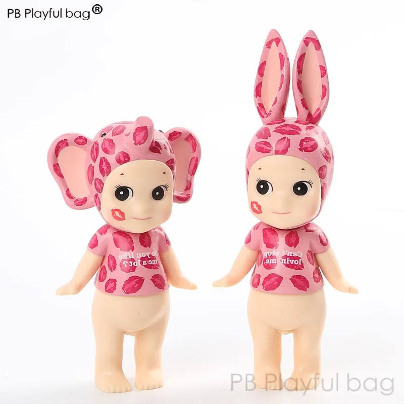 Horúci slon 12cm králika 15cm Sonny Angel Action Doll Pvc Cute Robot Deti Darček Art ručne vyrobené dekoratívne zvieracie postavy FD04