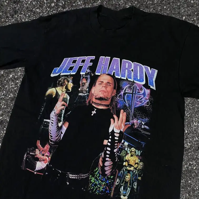 Horúci trend Jeff Hardy Black Botton Veľkosť S-4XL T-shirt unisex TT385