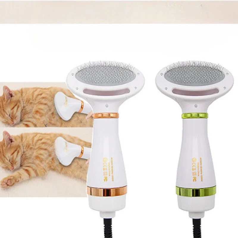 Horúci vzduchový hrebeň na chĺpky Demontáž 2-v-1 Pet Hair Suring Comp Dog and Cat Sušenie a česanie doplnkov domácich miláčikov pre domáce zvieratá pre domáce zvieratá pre domáce zvieratá