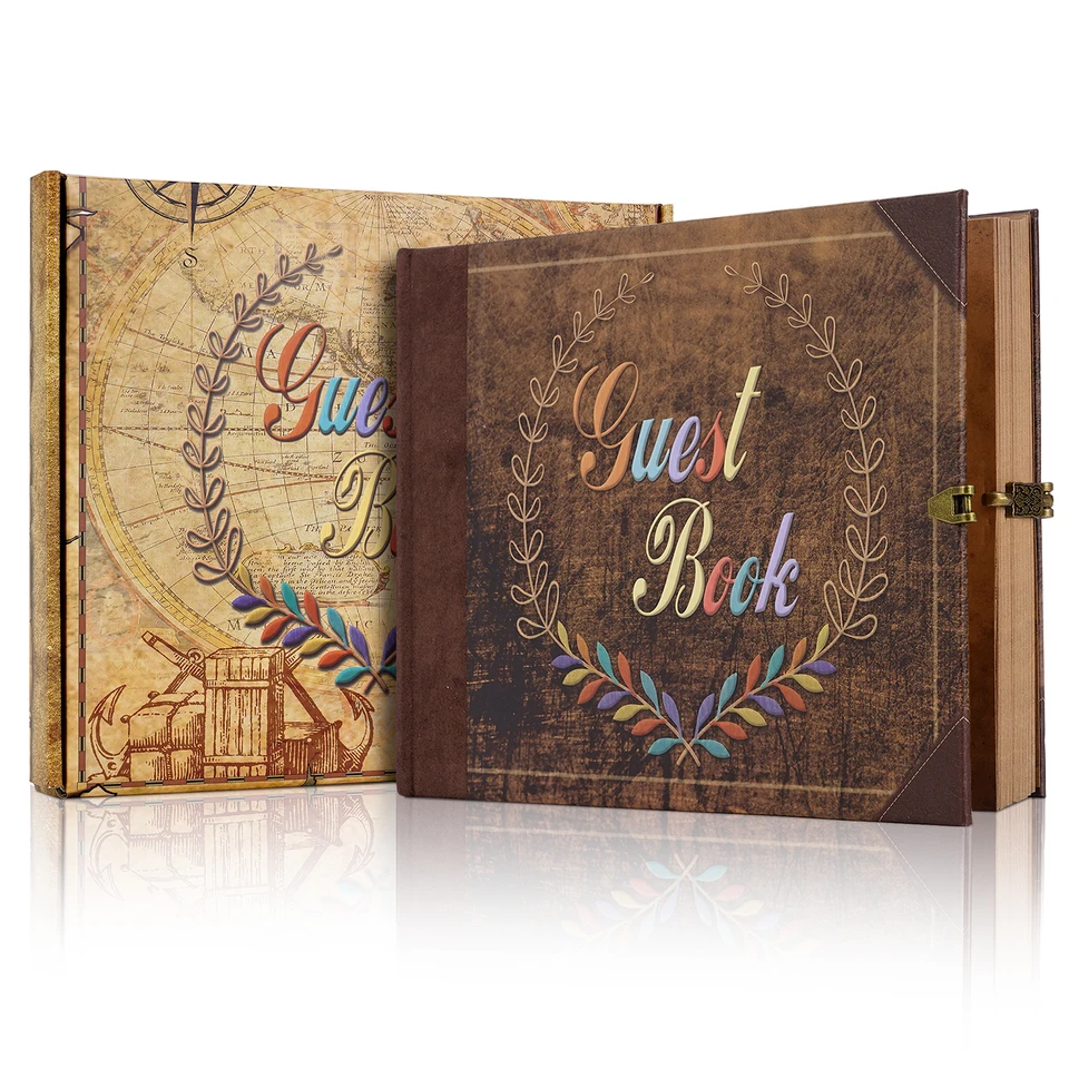 Hosťa kniha Scrapbook Photo album retro cestovný denník Journal Journal Scrap Book Kit Kit výročie pamiatka kniha Svadobné valentinky Deň darčekov