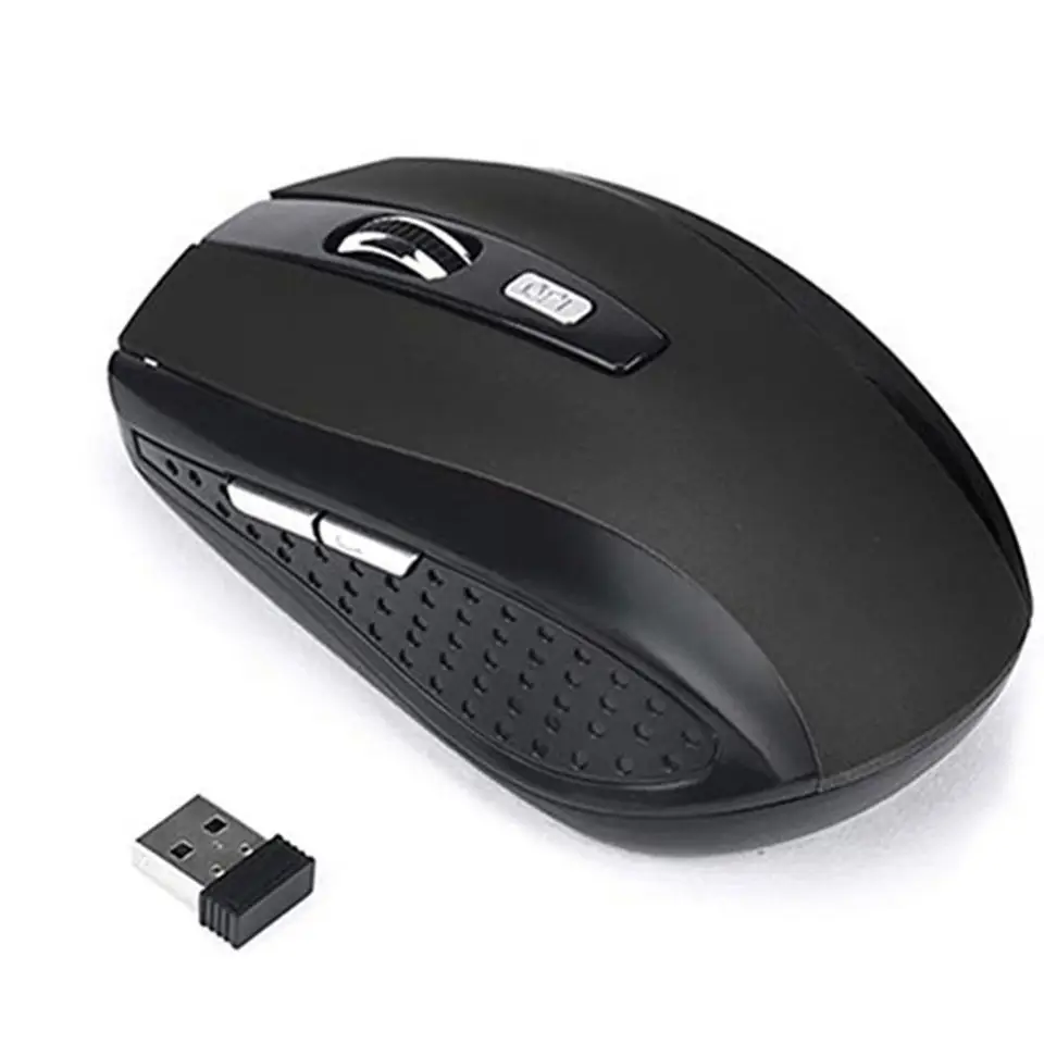 HOT PREDAJ 2.4G Wireless Mouse Ergonomic Gaming Mychy 1200DPI Myš domácej kancelárie s prijímačom USB pre notebookový počítač