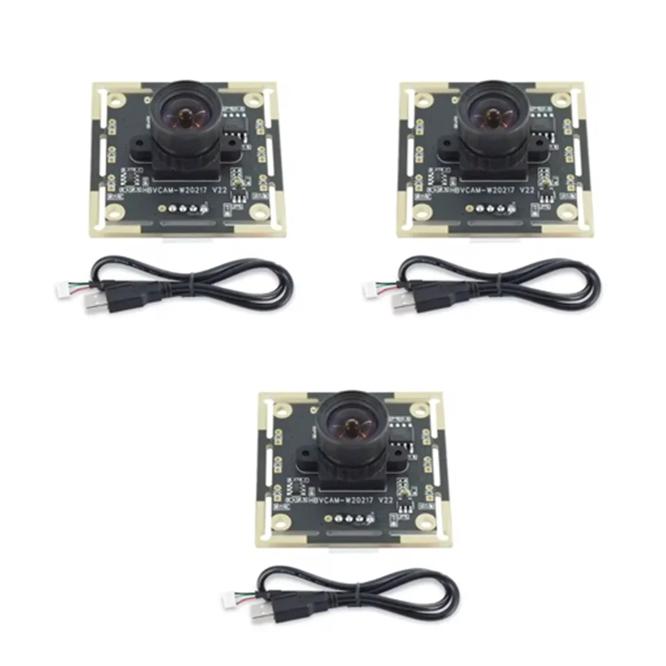 HOT PREDAJ 3PCS MODULE CAMERA 100 stupňov OV9732 2M kábel 1280x720 30fps, pre DIY autodarts.io, USB Drive Free