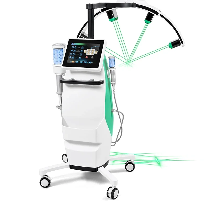 HOT ！！ 2 IN1 10D laserový a vnútorný guľový valček 532nm Zelený alebo červeného svetla redukcie tuku