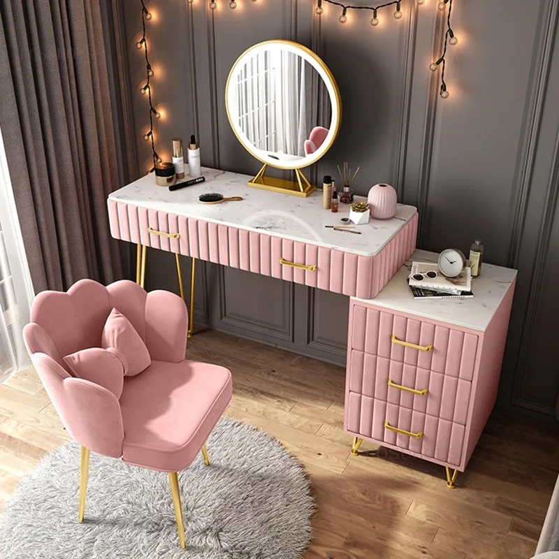 Hotelové spálne nábytok zásuvky Moderné jednoduché malé bytové toaletné toaletné stolíky Homestay Dormitors Vanity Desk so zrkadlom