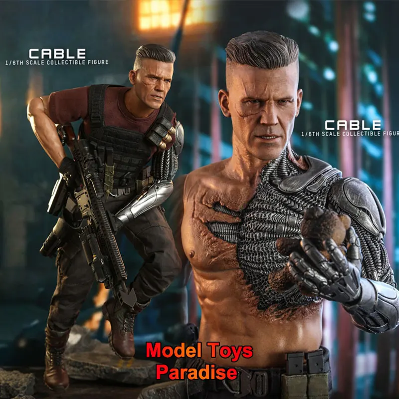 Hottoys HT MMS583 1/6 Zberateľné hračky kábla Deadpool 2 Super Hero Full Set 12 palcov Hnuteľná akčná figúrka pre darčeky fanúšikov