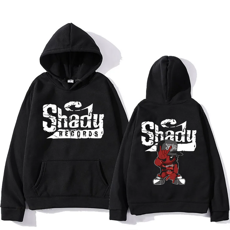 Houdini-grafické mikiny pre mužov a ženy s dlhým rukávom Príležitostné hip hopové streetwear Eminem Shady Records Loose Classic Simple