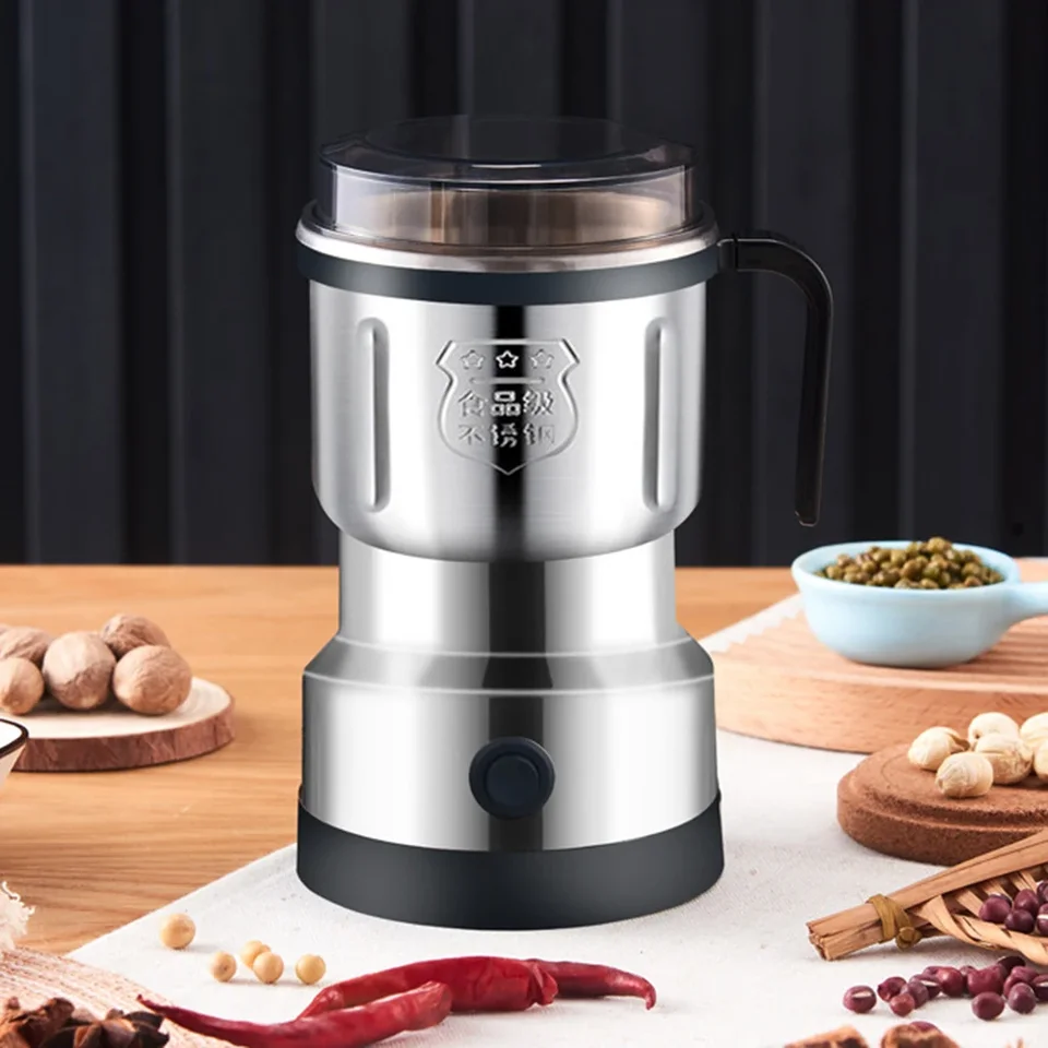 Houselin Electric Coffee Bean Grinder, 300 W výkonná brúska korenia, mlynčeka pre domácnosť pre bylinky, orechy, zŕn