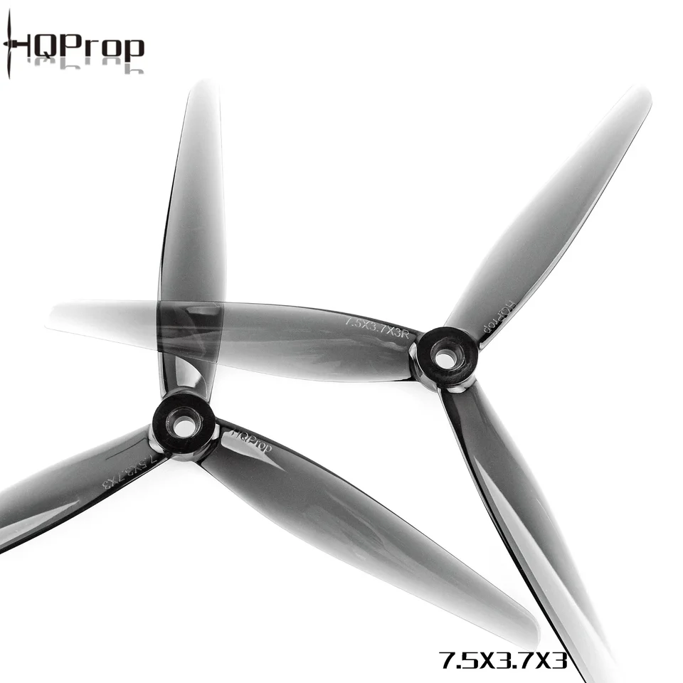 HQPROP 7.5x3.7x3 7,5 palca 3-čepeľ 5 mm hriadeľ Racing Poly Uharbarking pre RC FPV freestyle 7inch s dlhým dosahom DRONS DIY Part
