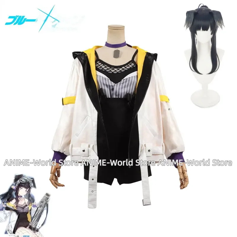Hra Blue Archive Snekozuka Hibiki Cosplay kostýmy Ženy roztomilý oblek kabát Top nohavice Halloween Karneval