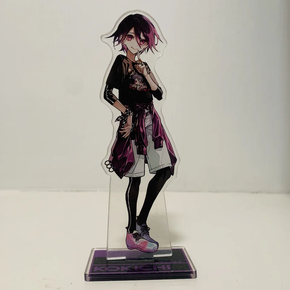 Hra Danganronpa Kokichi Oma Saihara Shuichi Kaito Momota Akrylová stojanová modelová doska držiteľ tortu tortu k narodeninám fanúšikov