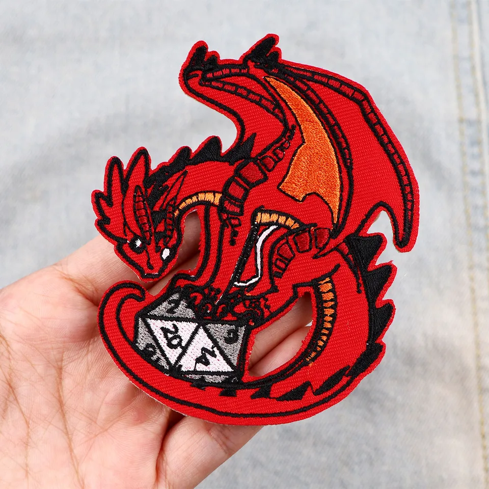 Hra Dragon Manga Badges DIY Patch for Clother Bag Cartoon Vyšívaný šijací aplikačný textilný odevné doplnky