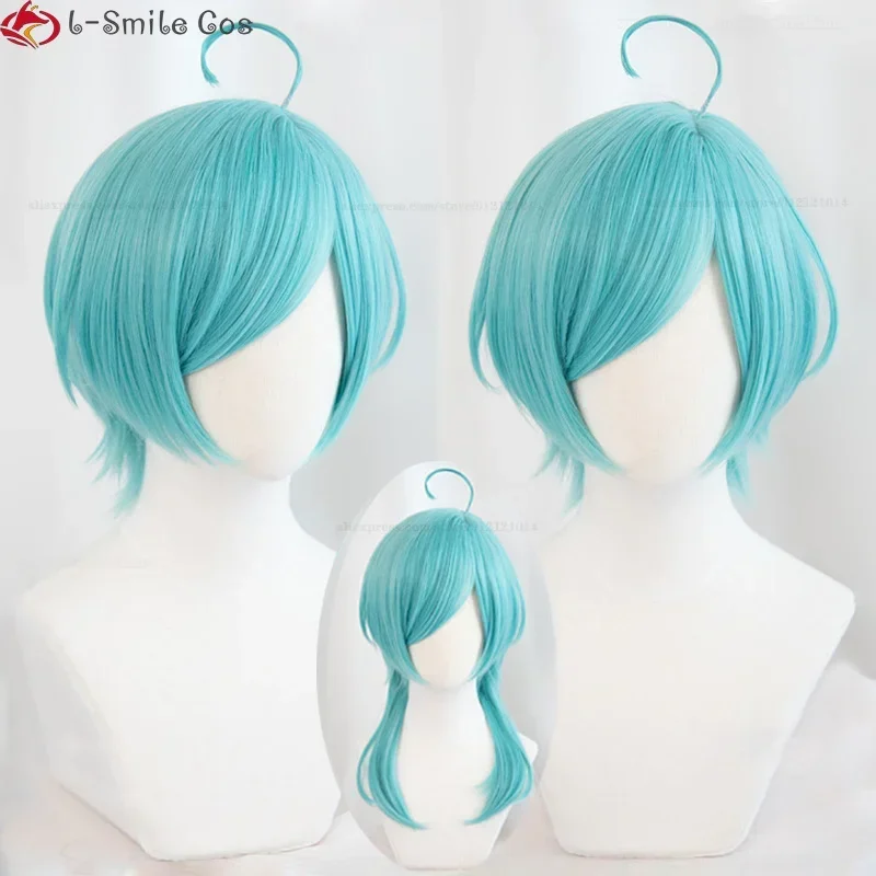 Hra es cosplay shinkai kanata cosplay parochňa parochňa Puka krátky modrá odolná vlasy shinkai kanata anime parochne parochne parochne čiapky