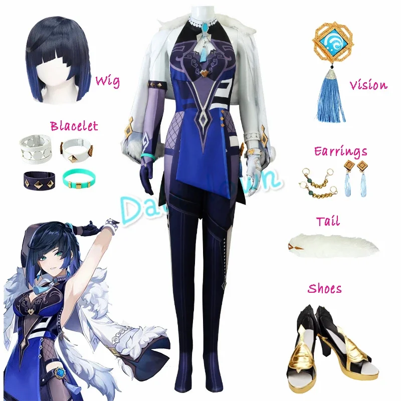 Hra Genshinimpact Yelan Cosplay kostým sexy Yelan Bunny Liyue Hydro plná sada parochní Halloween outfit plus veľkosť ye lan kostým D10