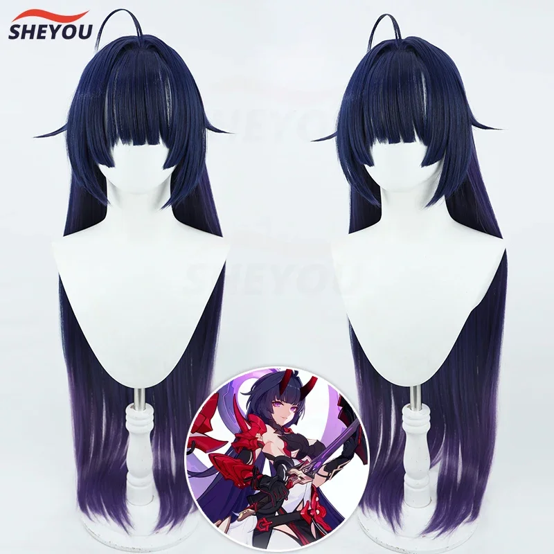 Hra Honkai Impact 3 3. Herrscher z Thunder Raiden Mei Cosplay parochňa Dlhodobý priamy tepelne odolný voči syntetickým vlasom parochne parochne čiapky
