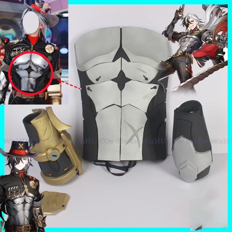 Hra Honkai Star Rail Boothill Cosplay Wig Arm Suits Suits Boothill Wig Boothill Armour Ručné pancierky Halloween Party Carniavl