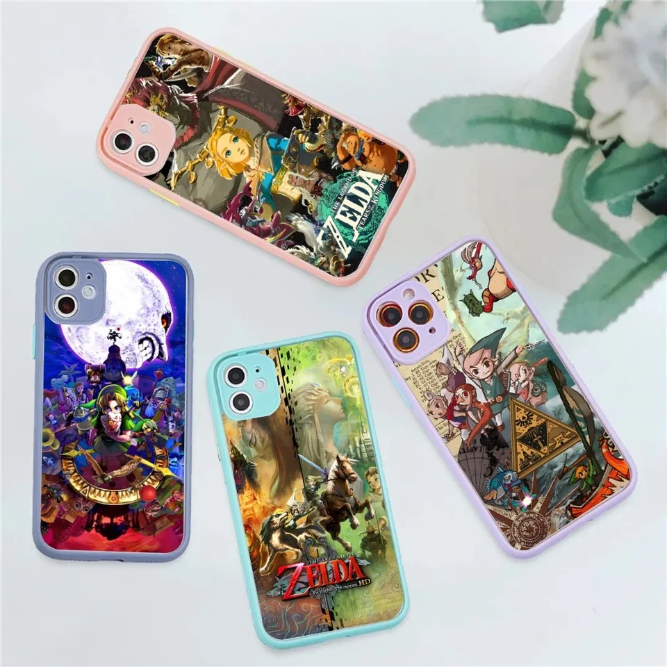 Hra L-Legend z puzdra telefónu Z-Zelda pre iPhone 14 11 12 13 Mini Pro Max 8 7 Plus x xr xs Max. MAX MATTE MATT