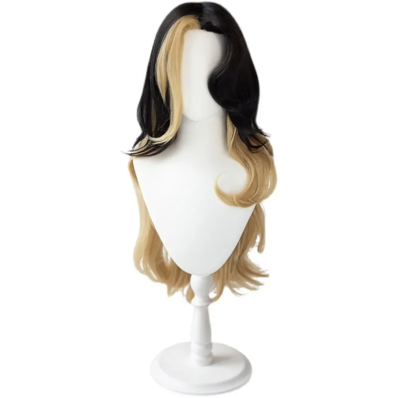 Hra lol coven ahri cosplay parochňa parochňa lol cosplay ahri parochňa dlhé vlnité fialové zmiešané hnedé tepelne odolné voči syntetickým vlasom perucas parochňa