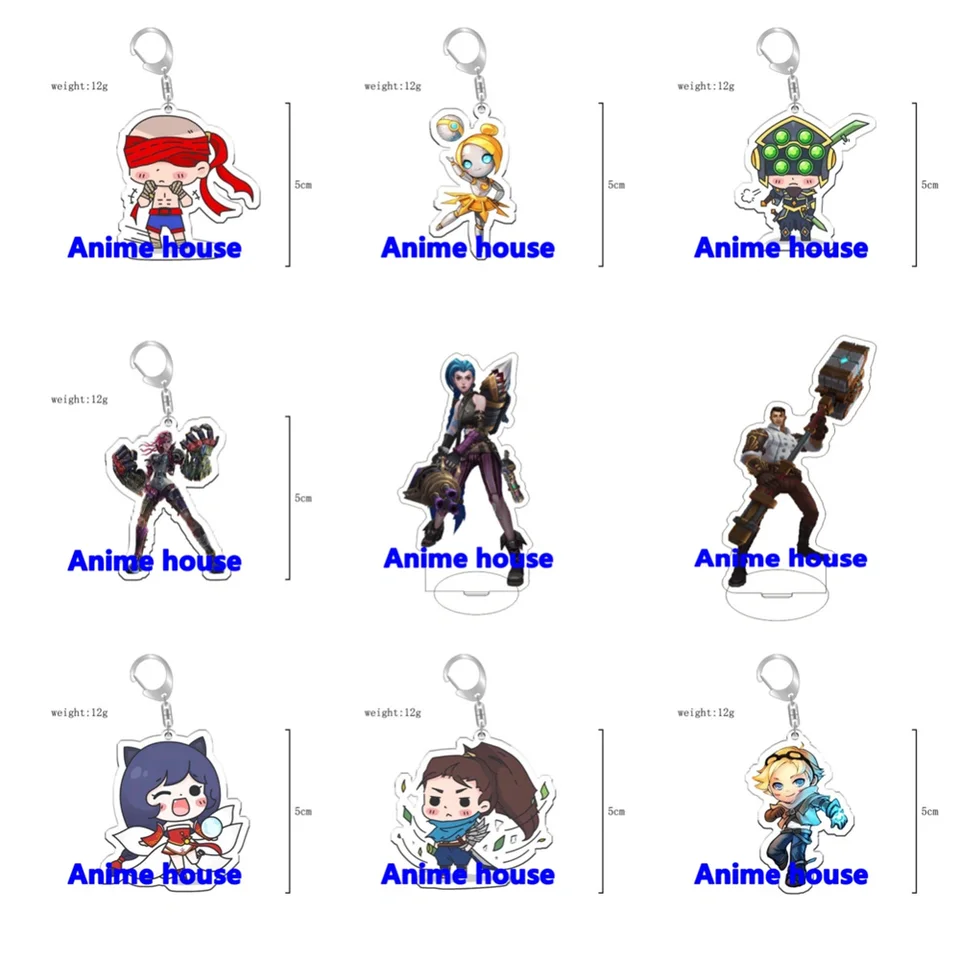 Hra periférna lol jinx jayce lee sin keychain milencov milovníkov akryl