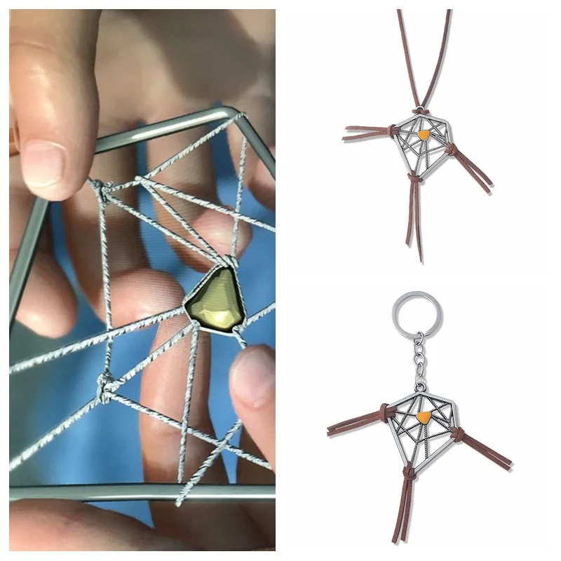 Hra smrť uviaznutia DreamCatcher Keychain Connections Sam Porter Bridges prívesok Kľúčový reťazec pre ženy Klávesové šperky