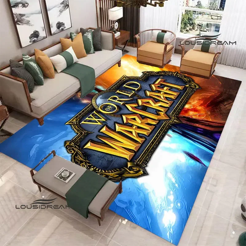 Hra World of Warcraft Tlatená kobercová obývacia izba Spálňa Krásny koberec Non -Slip dvere
