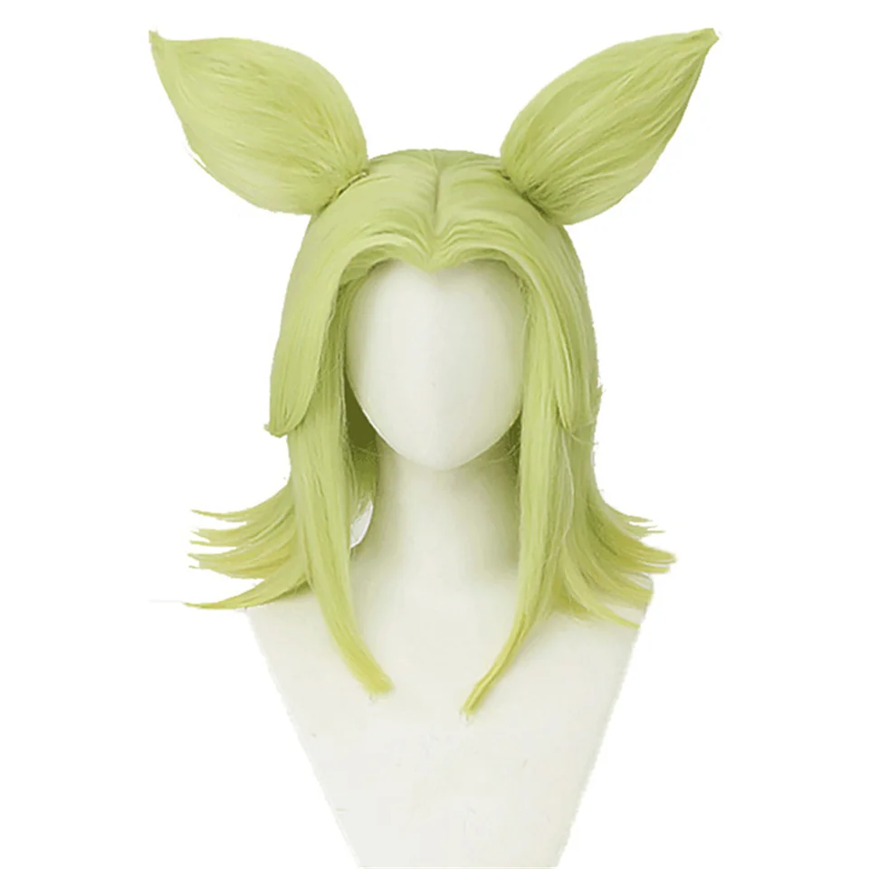 Hra Zeri Cosplay Wig Game lol Spark of Zaun Zeri Cosplay Green Short Zaun Firework Zeli tepelne odolný voči syntetikám pre dievčatá
