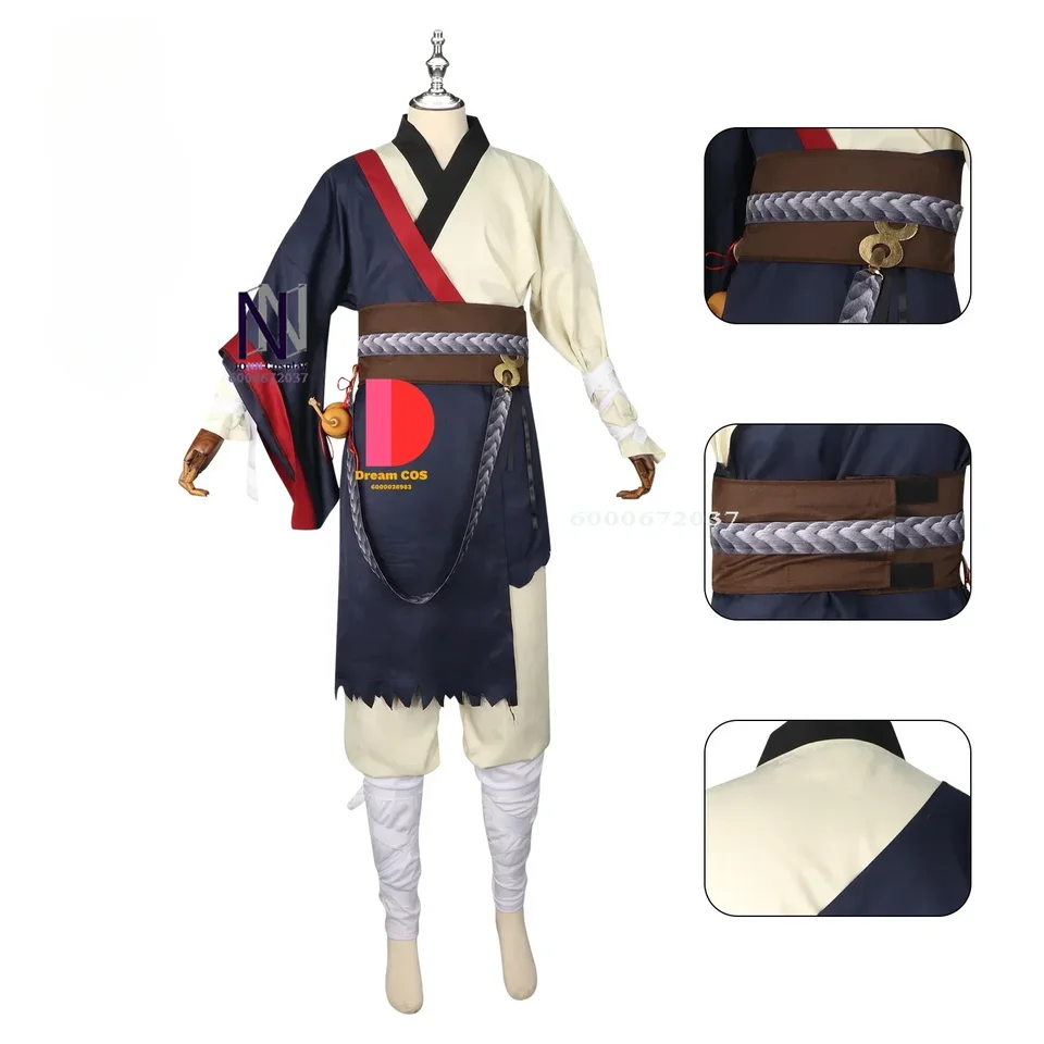 Hra čierny mýtus: Wukong Nový príchod Predurčený jeden kostým Cosplay Sun Wukong Uniform Bunda pre mužov