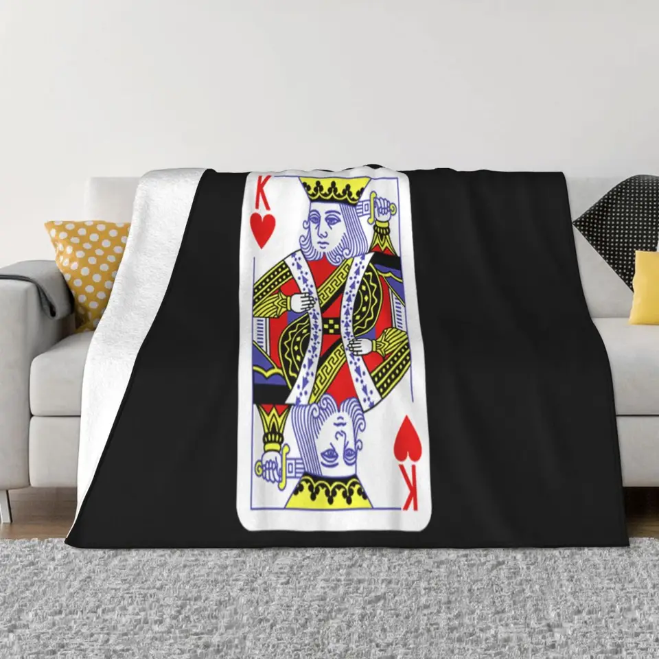 Hracie karty Hot King of Hearts Herné karty Halloween kostým kasíno jednoduché jednoduché lepšie farebné hádzanie prikrývky