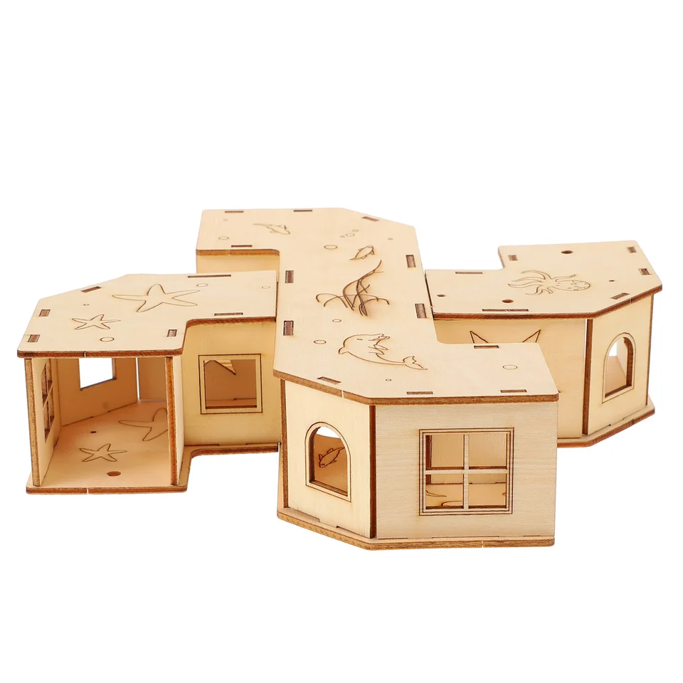 Hračka na tunel so škrečkami Pet Hra s malými zvieratami labyrint habitat dom baby Playpen Cage doplnky