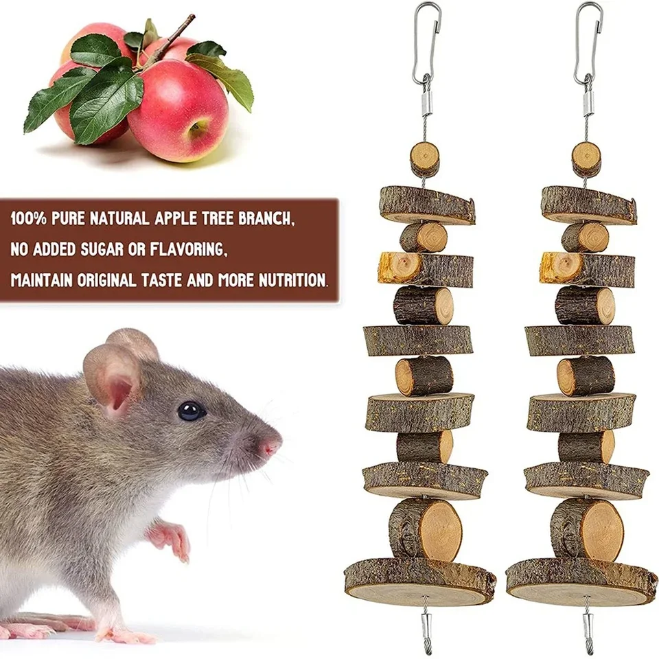 Hračka na žuvanie prírodného dreva Small Animal Snack Snack Hračky vhodné pre králičie morčacie ošípané Činchilové škrečky príslušenstvo pre domáce zvieratá